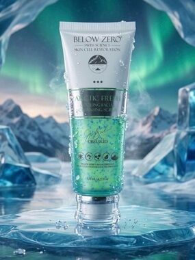 Below Zero Arctic Fresh Cooling Facial Cleansing Scrub ~ Retail $150